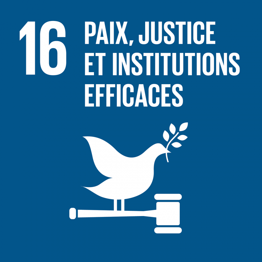 ODD 16 — Paix, justice et institutions efficaces